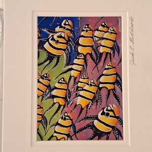 NWT - Clown Fishes by Jack E. Stiddard Sz.5x7 on an 8x10 Matted